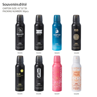 Spray corporel en aluminium 220 ml, parfum frais et sportif, déodorant, écologique, couleur et logo personnalisés disponibles