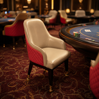 Fauteuil de jeu de poker Baccarat SUCCESSOR avec mousse haute densité et base renforcée pour usage professionnel en usine