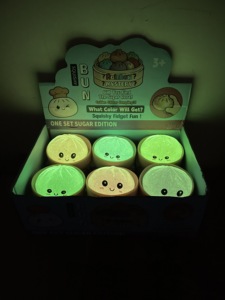 Jouet anti-stress Bao Bun Dumpling luminescent, pâte sensorielle souple et compressible, effet phosphorescent, en provenance des États-Unis - Product Image 5