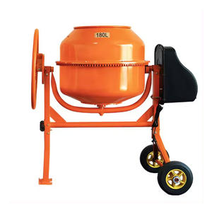 180L Tragbarer Elektrischer Stahl-Zementmischer mit Manueller Wasserversorgung und Rädern für Gartenwege & Steingartenbau - Product Image 5