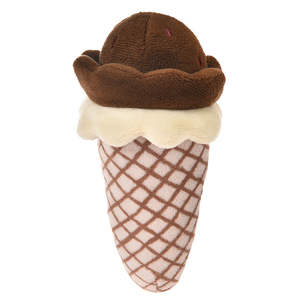 Value Pack Coleção Eco-Friendly Ice Cream Cone Squeaky Recheado Pelúcia Dog Chew Toy - Product Image 5
