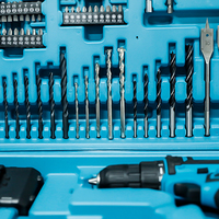 Meilleure vente, perceuse à percussion à batterie Li-ion de haute qualité, perceuse sans fil, ensemble boîte 21V Mini Kit d'outils en bois