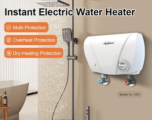 Wall Hung Horizontal Water Heater with Heating Lamp 5500W Durable Stainless Fast Heating Simple <b>Control</b> OEM - Product Image 5