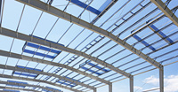 Edificio de Almacén de Estructura de Acero Prefabricado en China, Taller Industrial, Edificio Comercial con Estructura de Acero