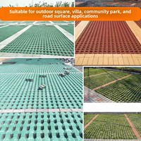 Dalles de pavage en béton emboîtables pour espaces de stationnement extérieurs, gris, 250x190mm, fabriquées à Guangzhou, BestSale