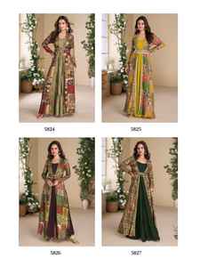 Dhwaja Export Presenta un Elegante Anarkali de Secado Rápido con Trabajo de Bordado a Mano para Bodas - Product Image 4