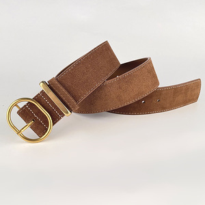 <span class=keywords><strong>Ceinture</strong></span> large de luxe en cuir de vachette suédé avec boucle, pour <span class=keywords><strong>femme</strong></span>, design tendance, en <span class=keywords><strong>velours</strong></span> givré - Product Image 4