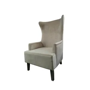 定制实木餐椅橡木/灰现代软垫扶手椅酒店椅