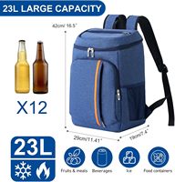 Sac à dos isotherme à double compartiment, étanche, en polyester, avec fermeture éclair, pour le stockage des aliments, idéal pour le camping, les pique-niques et les voyages