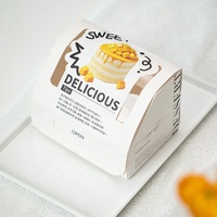 Boîte d'emballage alimentaire en papier pour gâteaux, pains et biscuits, avec fenêtre transparente, idéale pour la vente à emporter – Nouveauté très demandée