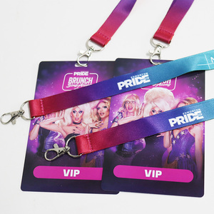 Koפיי פלסטיק קשיח מותאם אישית כל גישה Vip כרטיס כרטיס כרטיס מזהה עובד עם רצועת צוואר לאירועים - Product Image 6