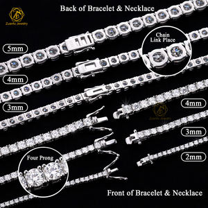 Chaîne de tennis en diamant de laboratoire en or massif de luxe <span class=keywords><strong>10K</strong></span> glacé 3.0mm DEF VVS HPHT collier de hanche en diamant cultivé en laboratoire - Product Image 5