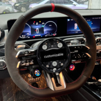   Volante con Pantalla OLED para Mercedes-Benz AMG A180 A200 B200 B22 C200 C260 E300 E200 GLA GLB GLC GLE GLK300 W204 W205