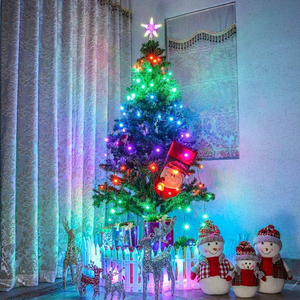 Guirlandes lumineuses <span class=keywords><strong>de</strong></span> Noël en fil <span class=keywords><strong>de</strong></span> cuivre à brancher - Guirlandes féériques étanches <span class=keywords><strong>pour</strong></span> intérieur et extérieur, <span class=keywords><strong>pour</strong></span> la décoration <span class=keywords><strong>de</strong></span> l'arbre <span class=keywords><strong>de</strong></span> Noël, des fenêtres et des fêtes - Product Image 6
