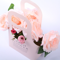 Sacs à fleurs en papier Kraft Style coréen, 10 pièces, emballage cadeau, boite de fleurs à main, décoration de maison, nouveau
