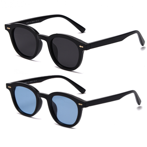 נהיגה אופנתית סביב ורוד מסמרות שיפוע צל <span class=keywords><strong>eyewear</strong></span> נשים v400 לוגו מותאם אישית סמרית tortoiseshell עגול משקפי שמש - Product Image 1