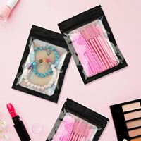 Sacs en plastique mylar imprimés personnalisés pochettes anti-odeur fermeture éclair refermable stockage scellé emballage holographique