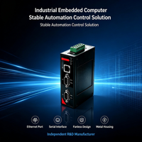 PC Industrial sin Ventilador para Riel DIN, RK3568 Quad-Core Cortex-A55, 2x RS485 + CAN, -40~80 ° C Wide Temp, para Redes Eléctricas y Aplicaciones de Borde