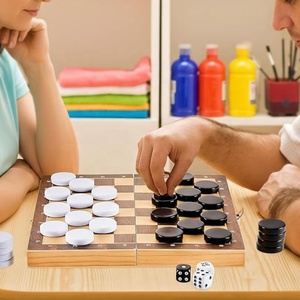 Ensemble de jeu en céramique de 30 pièces pour les pions de dames, les jeux de backgammon et les échecs, compatible avec le jeu de dames, les pions de backgammon - Product Image 6