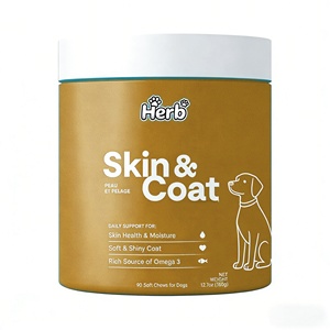 Suplementos para el Cuidado de la Salud de Mascotas de Marca Privada OEM/ODM, Masticables Suaves para Piel y Pelaje con Sabor a Salmón, Suplementos Nutricionales para Mascotas - Product Image 1