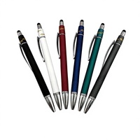 Stylo bille multicolore à mécanisme clic, corps en aluminium, anti-stress, avec fonction tourbillon, options d'encre noire/blanche/rouge, emballé en boîte