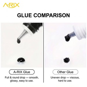 Pegamento Profesional para Extensión de Pestañas A-RIX, Adhesivo de Secado Rápido en 0.5s, Retención Fuerte de 45 Días, Pegamento Negro Brillante - Product Image 4