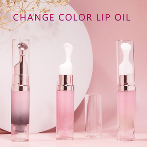 Aceite Labial Hidratante con Aplicador de Cerámica Metálica, Logotipo Personalizado, Cuidado de Labios, Maquillaje, Brillo, Color Cambiante - Product Image 5