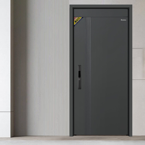 Mexin Современная Стальная дверь класса 4 Входная защитная дверь с блокировкой отпечатков пальцев на заказ скрытый шарнир с подогревом водонепроницаемый - Product Image 2