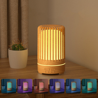 Prix de gros Ménage Unique Cage À Oiseaux Grain De Bois Conception Ultrasons Brume D'eau Humidificateur D'air Arôme Diffuseur D'huiles Essentielles