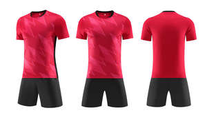 Hoge Kwaliteit Polyester Voetbal Sets Ademende Training Truien Sublimatie Techniek Topstijlen Voor Teams Aangepaste Logo Afdrukken - Product Image 4