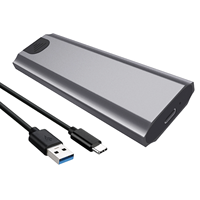 Box esterno per SSD M.2 NVMe SATA Dual Protocol USB 3.1 3.2 Gen 2 10Gbps PCIe SATA NGFF M2 Type-C
