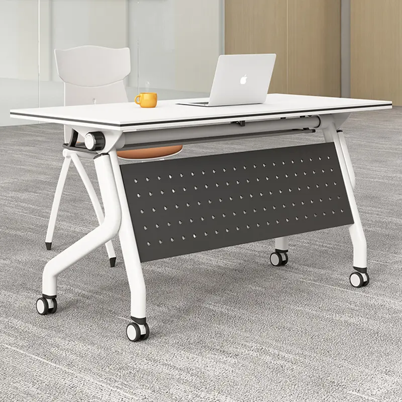 Foldable Flip Top Training Desk Meeting Room Conference Table