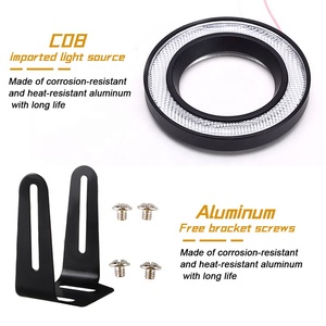 <span class=keywords><strong>Hot</strong></span> bán 3.5 inch COB <span class=keywords><strong>DRL</strong></span> 12V <span class=keywords><strong>LED</strong></span> sương mù xe ánh sáng với góc mắt thiết kế cho lái xe - Product Image 3