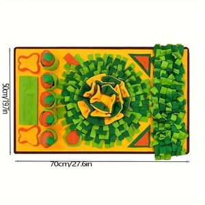 Interaktive karotten förmige Haustier matte Ungiftige rutsch feste Baumwoll katzen Hunde fördern gesunde Ess gewohnheiten Entspannungs tier - Product Image 2