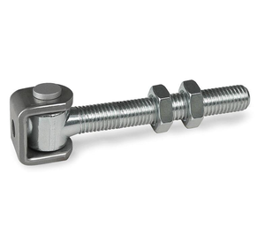 مفصل لحام دوار قابل للتعديل مطلي بالزنك مع مسمار لولبي وصفيحة - Product Image 6