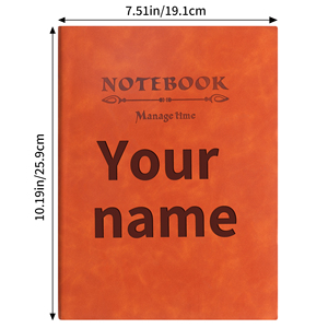 Großhandel Spiralbindung A5 Hardcover Geschäftstagebuch Individuell Bedrucktes Kunstleder Liniertes 180-Blatt Notizbuch - Product Image 3