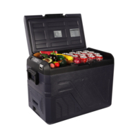 Dropshipping 35L 45L 55L 12V/24V/220V mini réfrigérateur avec serrure et clé plage glacière réfrigérateur voiture 50L 45W réfrigérateur électrique