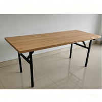 Ensemble de table à manger portable, fabrication sur mesure en tôle pour l'extérieur, table pliante en aluminium, table à manger temporaire pour restaurant