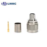Connecteur mâle LWMC à sertir pour câble LMR300 et câble de 7 mm jusqu'à 6 GHz, VSWR 1,20 max.