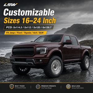 LSR8005 5x114.3 5x120.65 15 16 17 นิ้ว ล้อฟอร์จ ขอบขัดเงาเต็มวง แบบรูสองแถว ขายส่งราคาพิเศษ - Product Image 2