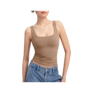 Women's 100% Knitted <b>Summer</b> Tank <b>Top</b> Export Quality Most Selling <b>Sleeveless</b> Design From Bangladesh Wholesale Price - Product Image 6