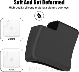 Funda de silicona para ordenador portátil, funda de silicona para MacBook 96 87 85 67 61 60 35 30 29W, para <span class=keywords><strong>Mac</strong></span> Book <span class=keywords><strong>Pro</strong></span> 16 15 14 13 pulgadas <span class=keywords><strong>2021</strong></span> 2020 2019 - Product Image 3
