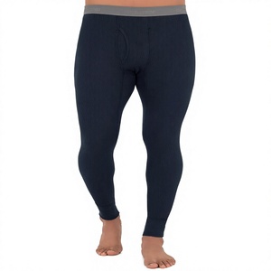OEM Men's Autumn and <b>Winter</b> Cross High Waist Sports <b>Tight</b> Ankle-Length Nylon Spandex Warm Fitness Leggings for Running Marathon - Product Image 5
