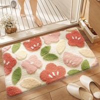 Tapis d'entrée modernes antidérapants lavables, absorbants la saleté, faciles à nettoyer, pour la maison