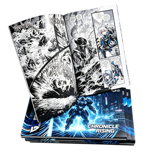 Roman graphique de style artistique <span class=keywords><strong>noir</strong></span> <span class=keywords><strong>et</strong></span> <span class=keywords><strong>blanc</strong></span>, bande dessinée en couleur, aventure actionnée, reliure parfaite, magazine en papier pour lecteurs adultes <span class=keywords><strong>et</strong></span> adolescents - Product Image 1