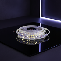Lampu LED Strip Perekat Sendiri 24V Kecerahan Tinggi Tegangan Rendah Spektrum Penuh Ambient 120 Beads 8mm 2835 Linear Aluminium
