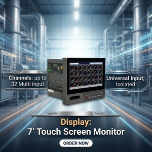 Madincos MPR5000ST Industrial Paperless Recorder <b>Temperature</b> <b>Data</b> <b>Logger</b> 7'' Touch Screen Pt100+Thermocouple IP53 Rated 1 Year - Product Image 2