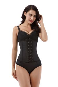 Ceinture de maintien de la taille pour femmes en <span class=keywords><strong>latex</strong></span> avec 9 armatures en acier, ceinture de contrôle du ventre, 3 rangées de crochets, vêtements de mise en forme, corset de ventre, ceinture amincissante - Product Image 4
