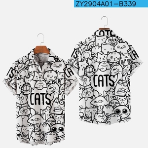 Nuove Camicie Personalizzate da <span class=keywords><strong>Uomo</strong></span> Estive Hawaiane a Maniche Corte, T-shirt Oversize con Design 3D Personalizzato per Donna, <span class=keywords><strong>Outlet</strong></span> di Fabbrica - Product Image 5