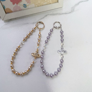 Lujoso Colgante para Teléfono Saturn Pearl, Cadena Antipérdida para Muñeca, para Bolsos, Llaveros y Fundas de Teléfono - Product Image 3